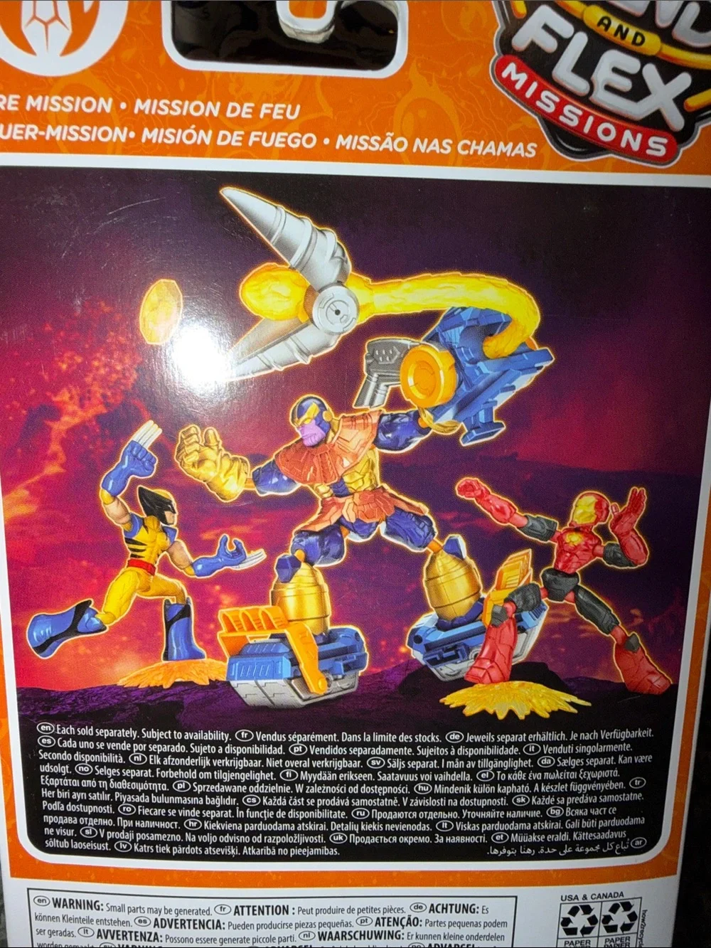 Marvel Avengers BEND & FLEX 6” (approx) FIGURES. INCLUDES FIGURINE & ACCESSORY.